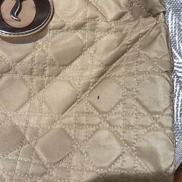 Christian Dior Quilted Denim Cannage Lady 2 way Tote - Picture 8 of 14